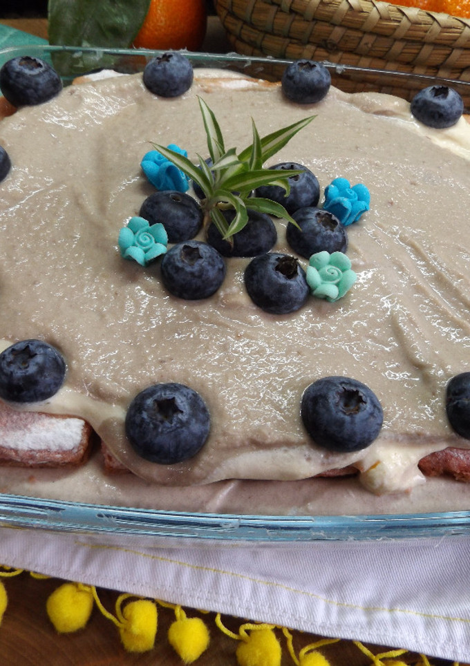 Una foto de Tiramisú con crema casera de castañas