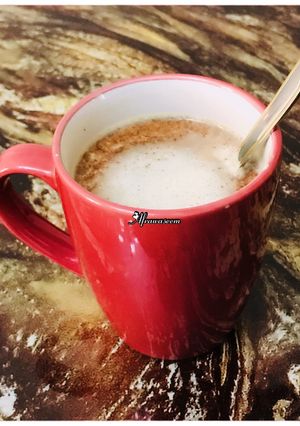 A picture of Cold chocolate milk.