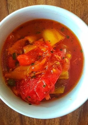 Une photo de Salade mechouia