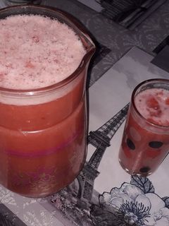 صورة لوصفة عصير فراولة