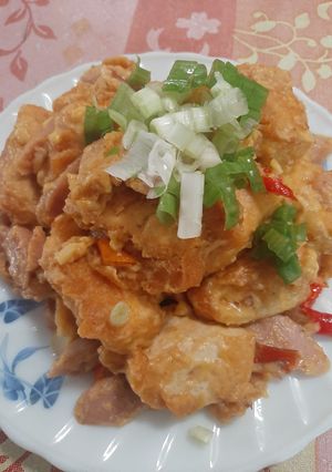 Foto resep Tofu salted egg