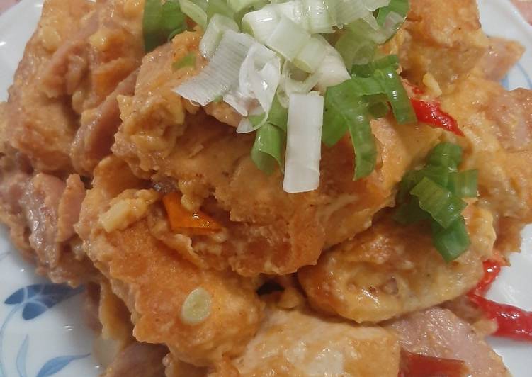 Tofu salted egg