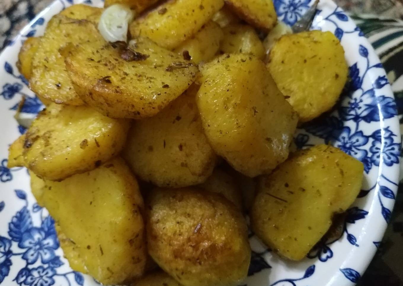 Grilled potatoes