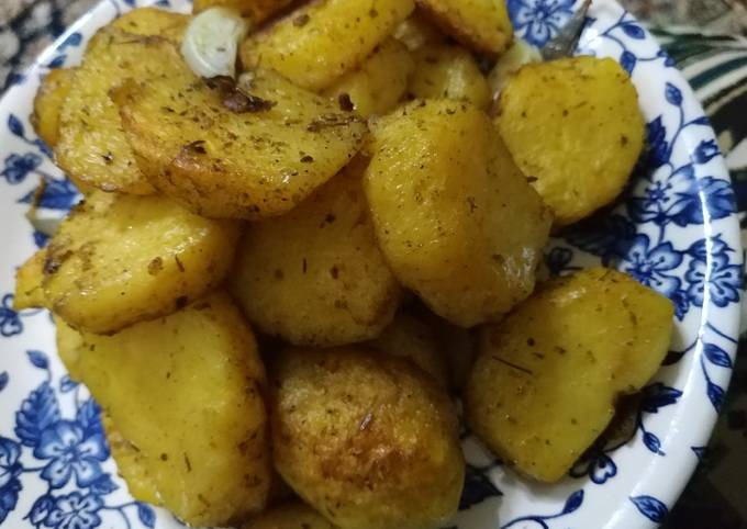 Grilled potatoes