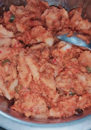 A picture of Kachalu chaat.