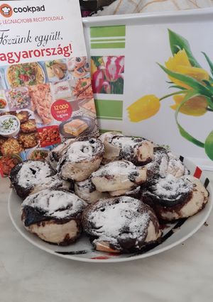 Kakaós csiga recept fotója