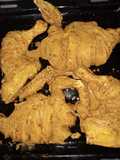 Chicken Roasted in cooking Range