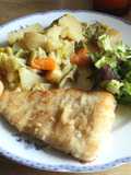 Bacalao con revuelto muzzarelleado