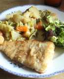 Bacalao con revuelto muzzarelleado
