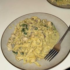 A picture of Simple Pesto Pasta.