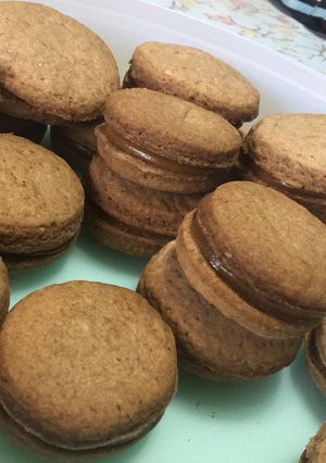 Una foto de Alfajores de cacao