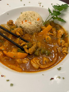 A picture of Chicken Mango Curry.