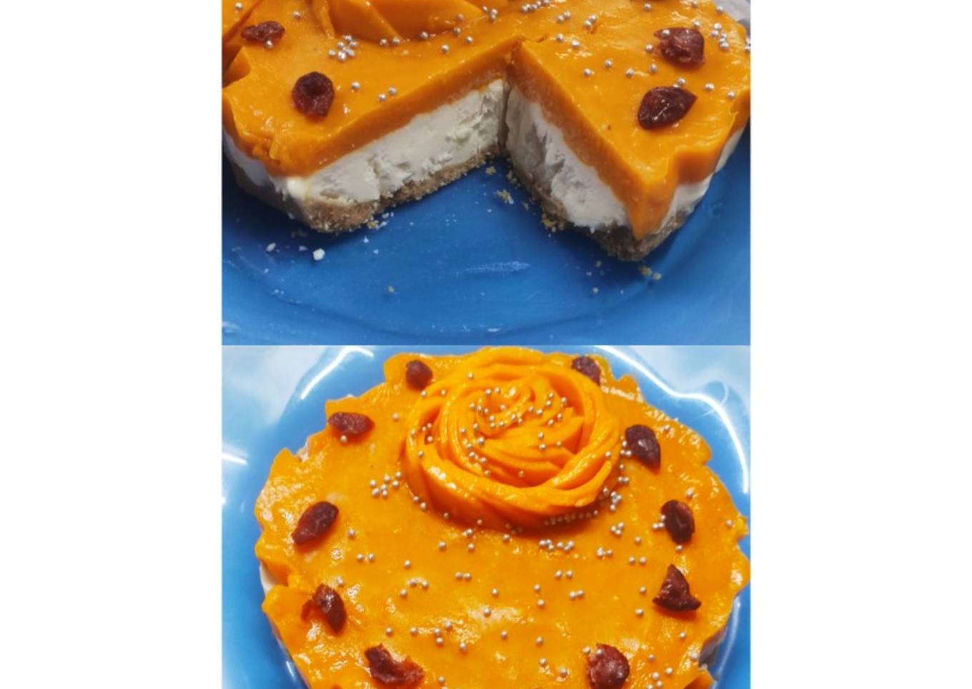 Mango cheese cake #supers