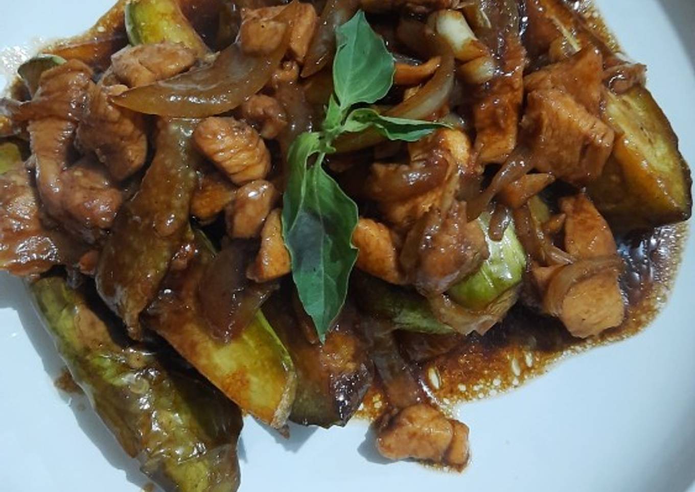 Terong ayam teriyaki