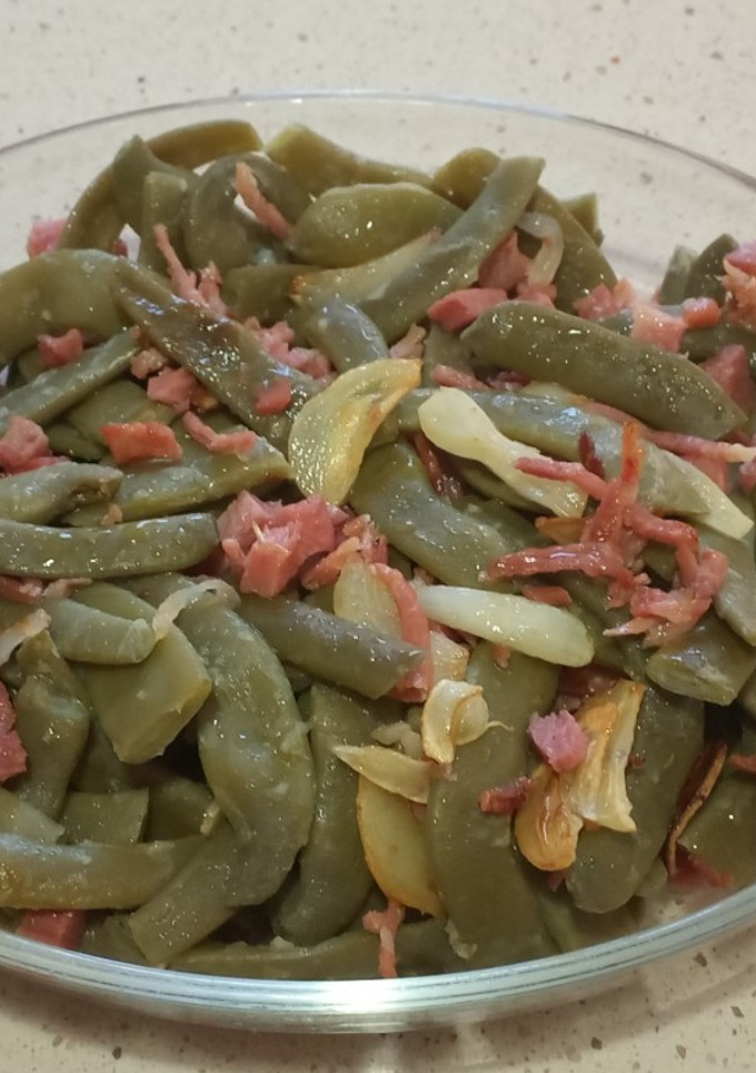 Una foto de Judías verdes con jamón