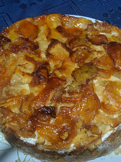 Una foto de Torta invertida de manzana
