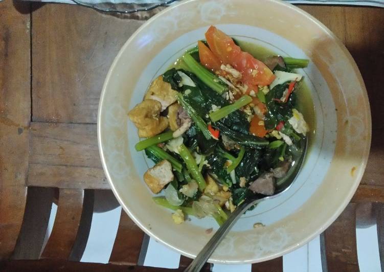 Resep Oseng - Oseng Sawi Hijau, Tahu &amp; Ati Ayam Lezat