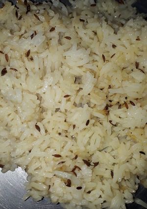 A picture of Jeera rice.