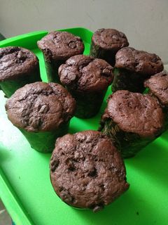 Foto resep Banana Choco Muffin / Muffin Pisang Coklat Panggang Simple