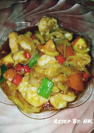 Foto resep Udang Asam Manis