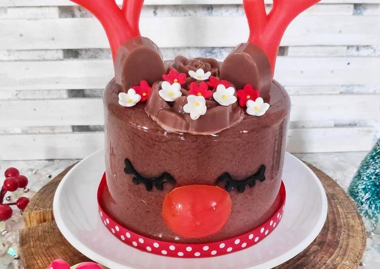 Choco Reindeer Pudding🎀 #tantanganakhirtahun #masakditahunbaru