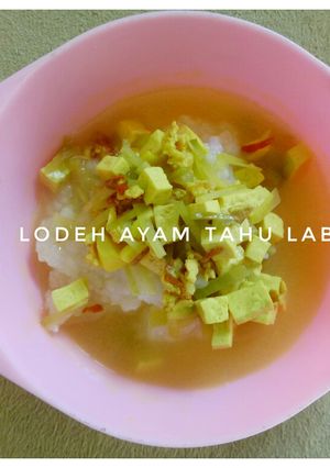 Foto resep Mpasi lodeh ayam tahu labu 9m+