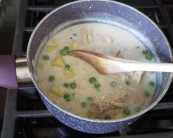 How To Prepare Recipe Chicken soup with bechamel sauce Delicious and Healthy