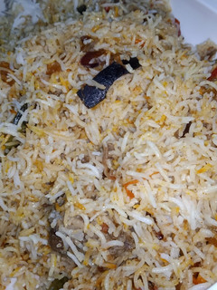 A picture of Beef Biryani.
