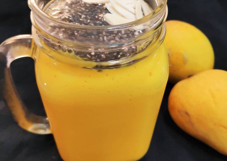 Recipe of Speedy Mango Chia seeds Smoothie