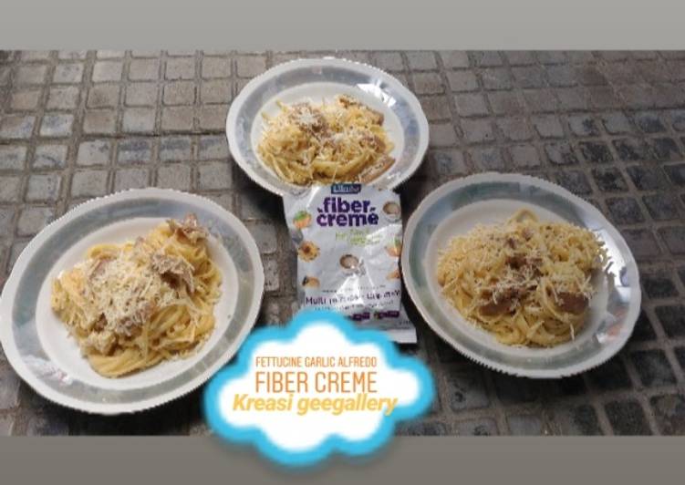 Bagaimana Membuat 99. Fettucine garlic alfredo fiber creme Anti Gagal