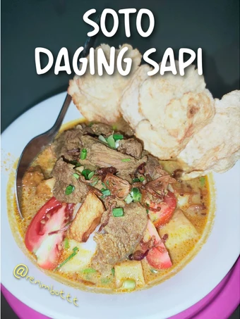 Langkah Mudah untuk Membikin Resep SOTO DAGING SAPI 🍲 yang Menggugah Selera Anti Ribet, Bikin Ngiler