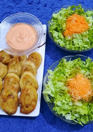 Foto resep Chicken Egg Roll with Simple Salad