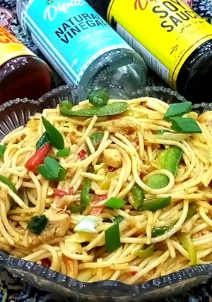 A picture of Chicken chow mein.