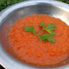 A picture of Carrot soup.