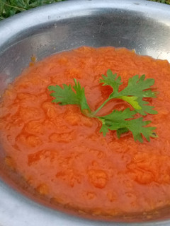 A picture of Carrot soup.