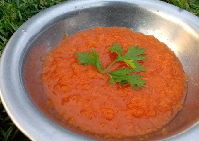 Recipe of Homemade Carrot soup