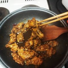 Szechwan cola chicken A picture of Szechwan cola chicken.
