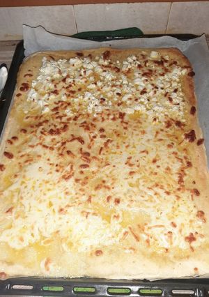 Φωτογραφία της συνταγής Πίτσα σκορδόψωμο 🍕