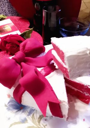 Red Velvet Heart Cake ❤🍰 রেসিপির প্রধান ছবি