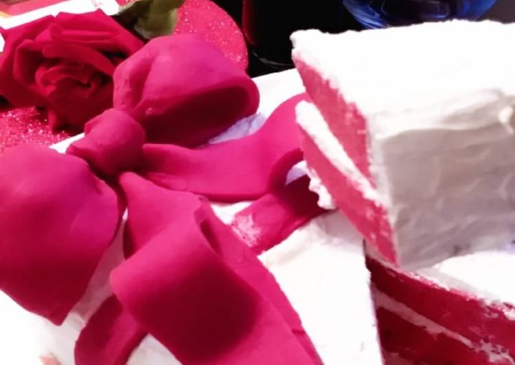 Simple Way to Prepare Ultimate Red Velvet Heart Cake ❤🍰