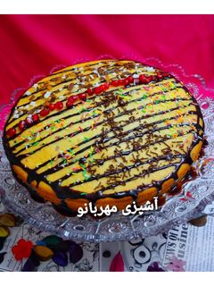 عکسی از دستور کیک گردو و کشمش(با ماست)