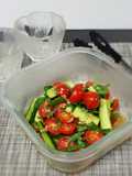 Cucumber and Tomato Noodle Dressing Salad