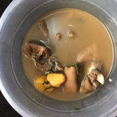 A picture of Goat Meat Peppersoup.