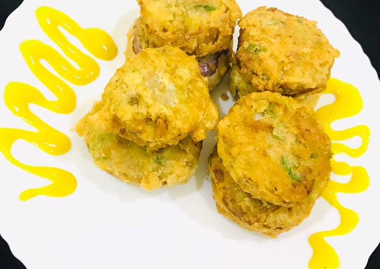 Simple Way to Prepare Favorite Onion rings with mashed potato