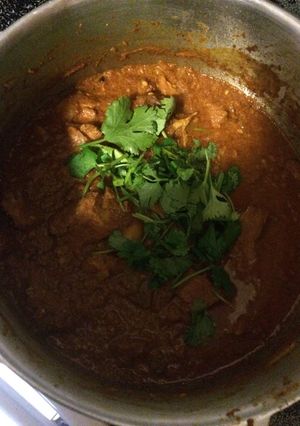 A picture of Curried Green Apple Chicken.