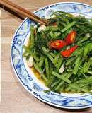 「蝦醬空心菜」5分鐘做人氣泰式料理