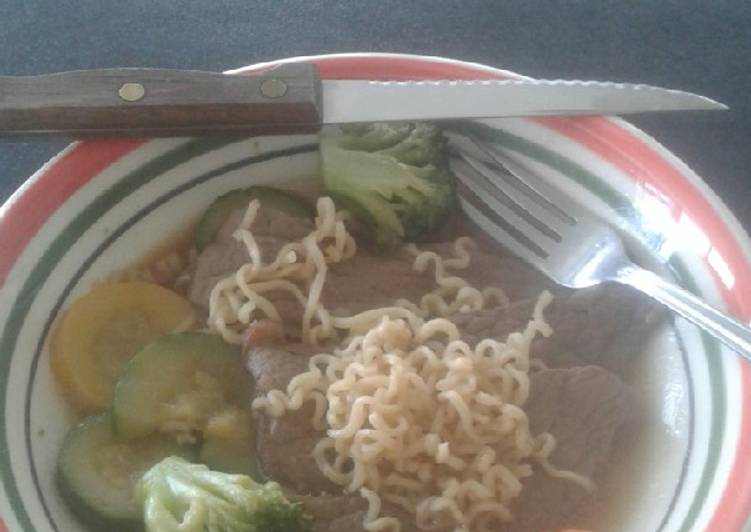 How to Prepare Super Quick Homemade Beef Ramen Bowl