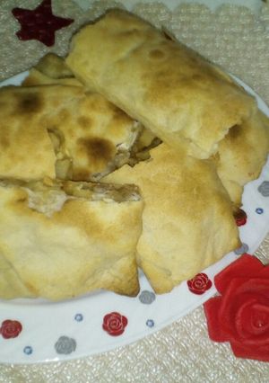 صورة لوصفة خبز التورتيلا محشي💟💟