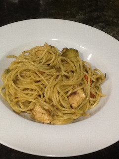 Una foto de Spaghetti al Pedro Ximénez