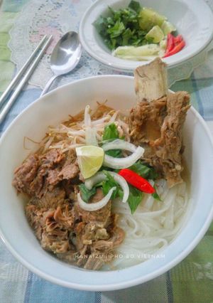 Foto resep Pho Bo (Vietnamese Beef and Rice Noodle Soup) 🇻🇳